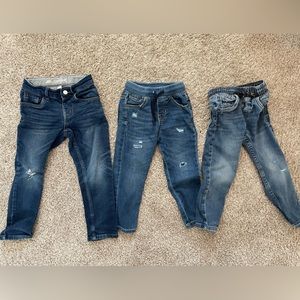 Theee pairs of barely worn jeans.
